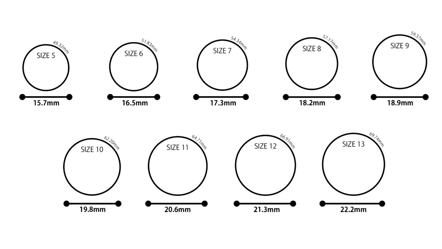 Ring Size Chart — Gold n Blooms