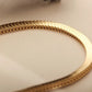 TT300066 Sajewell Titanium Steel 18K Gold Plated Thick Centipede Link Chain Choker Necklace