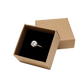 JB600003 Sajewell Square Kraft Ring Box With Foam