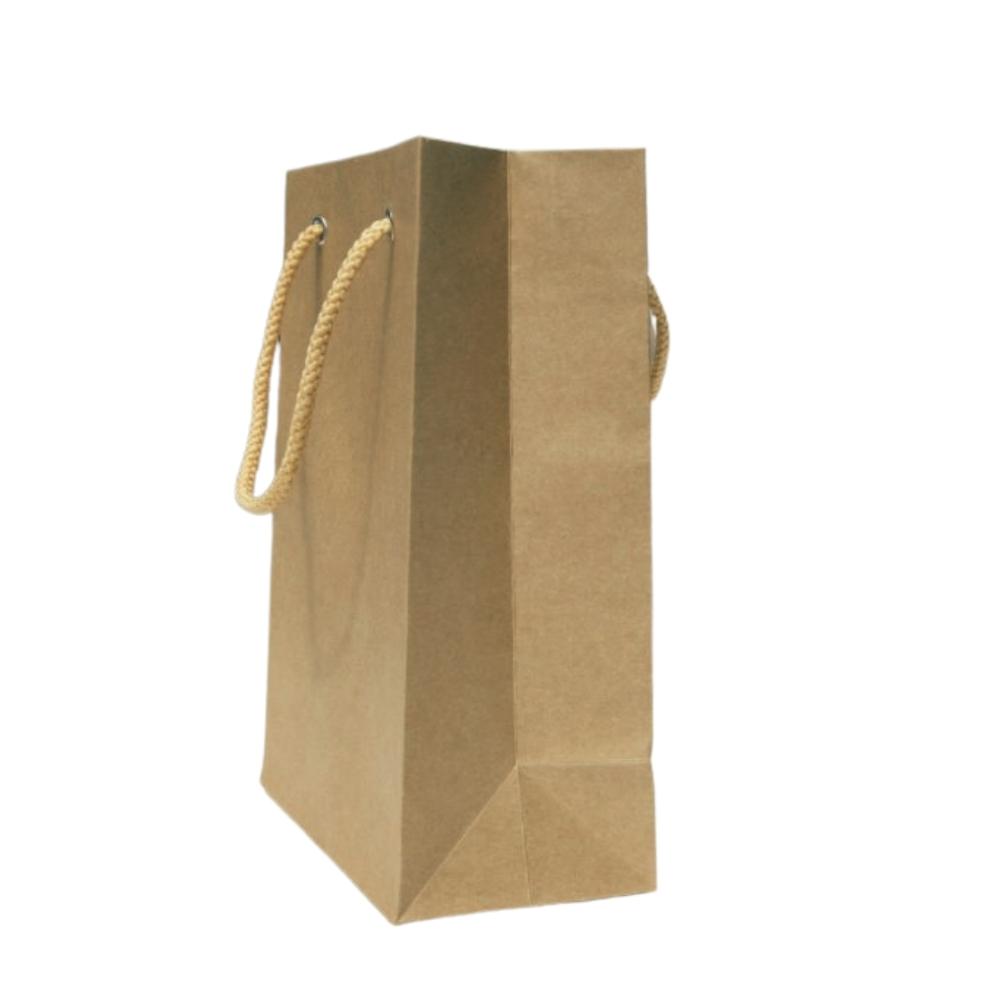 JB600008 Sajewell Brown Rope Handle Kraft Paper Bags Size M