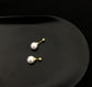 TT200038 Sajewell Titanium Steel Splittable Pearl Double-sided Ball Earrings