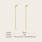 TT200049 Sajewell Titanium Steel Freshwater Pearl & Bar Drop Threader Earrings