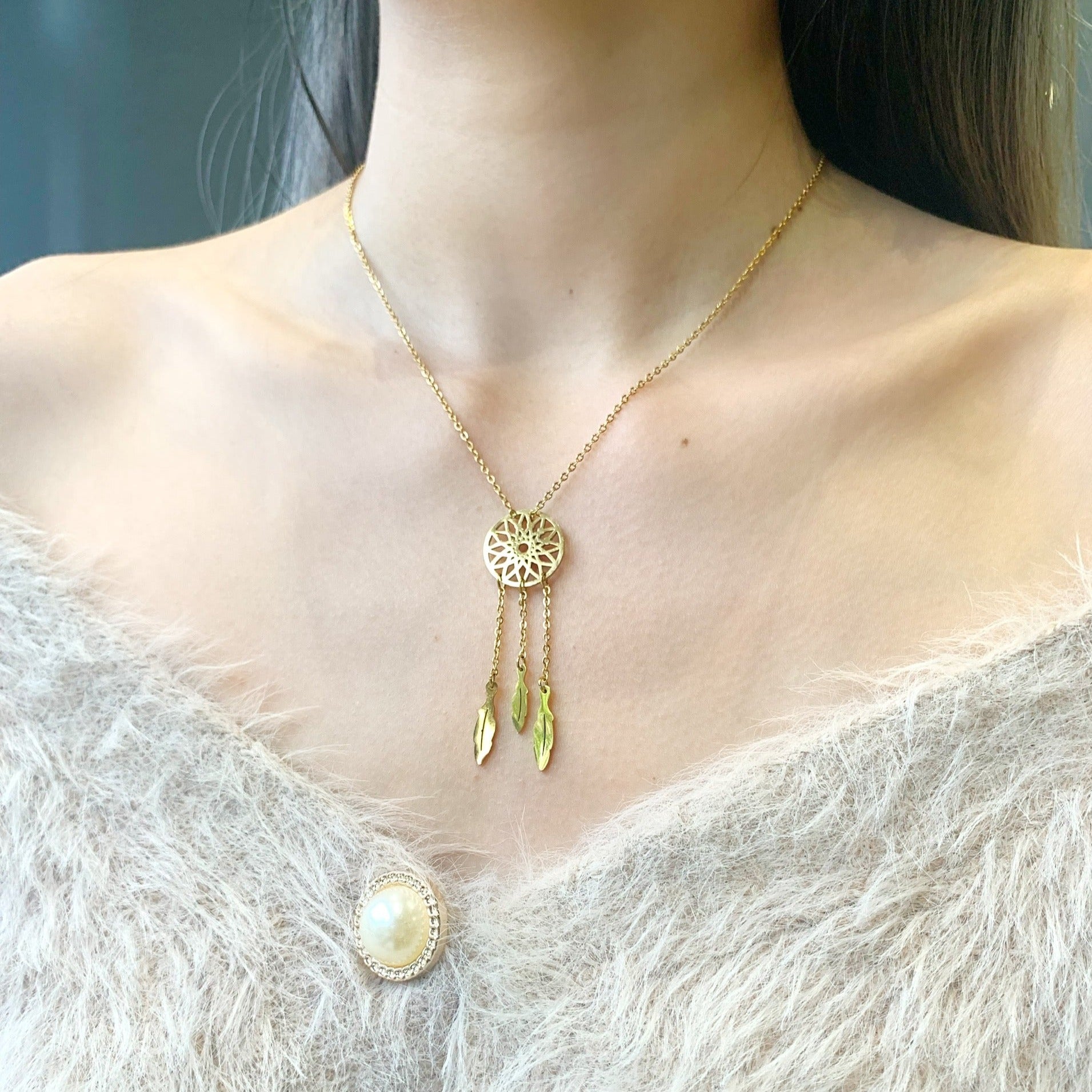 Dreamcatcher Necklace – Pixi Daisy