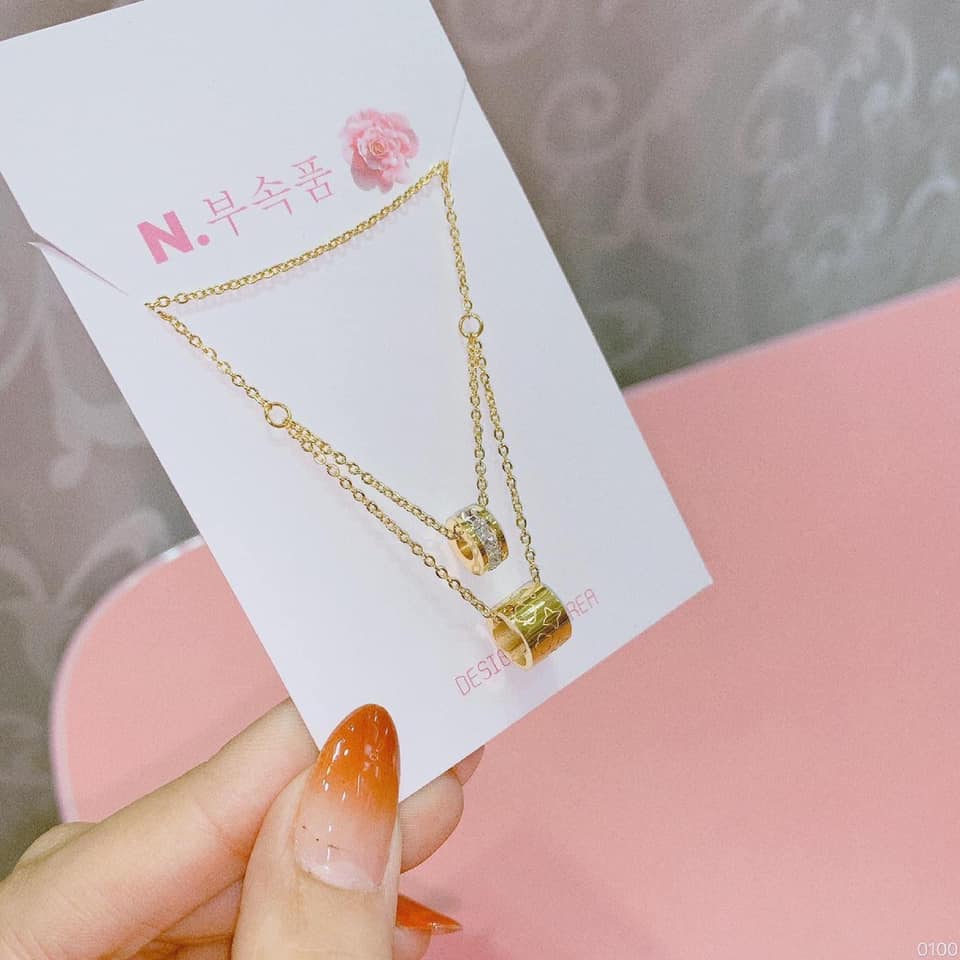 Buy LYRISS Korean jewellery 18k Gold Plated Pendant and chain for  Girls/Women(3 Combo) Online at Best Prices in India - JioMart.