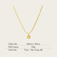 TT300062 Sajewell Titanium Steel 18K Gold Plated Single Little Bell Pendant Bead Chain Necklace